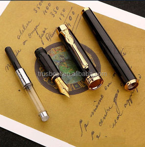 Picasso 933 Fountain Pen/(Pure Black) Clip <span class=keywords><strong>In</strong></span> <span class=keywords><strong>Oro</strong></span> <span class=keywords><strong>Penna</strong></span> <span class=keywords><strong>Stilografica</strong></span> Iridio/Inchiostro di Alta Qualità <span class=keywords><strong>Penna</strong></span> <span class=keywords><strong>Stilografica</strong></span> per Gli Studenti - Product Image 5