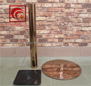Rose titane or noir rond en acier inoxydable base, En acier inoxydable pied de <span class=keywords><strong>table</strong></span>, Métal <span class=keywords><strong>pieds</strong></span> de <span class=keywords><strong>table</strong></span> - Product Image 5