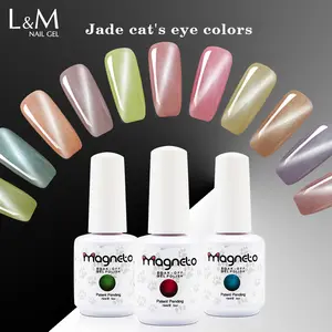 Venta al por mayor de fábrica Jade Cat Eye Colors Nail Art UV Gel Polish