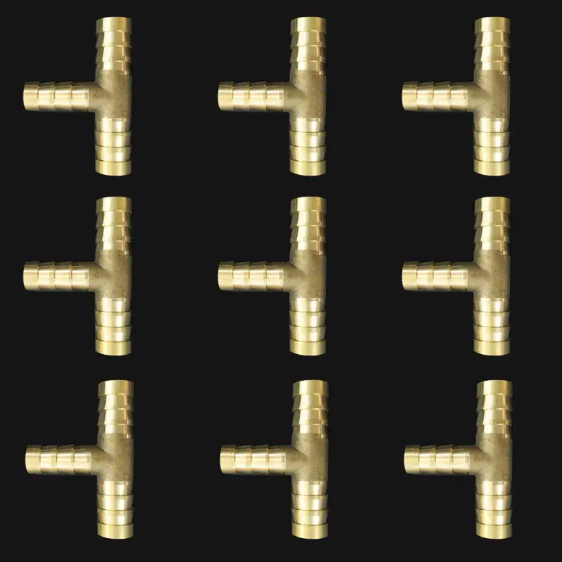 โรงงานราคาทองแดงท่อ10มม.ข้อต่อทองแดงทองเหลืองท่อBarbedหางCouplerตัวเชื่อมต่อท่อทองเหลือง