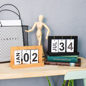 Calendrier de Table en <span class=keywords><strong>bois</strong></span>, Design créatif de bureau, produit en <span class=keywords><strong>bois</strong></span> - Product Image 5