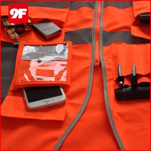 Gilet <span class=keywords><strong>de</strong></span> construction <span class=keywords><strong>de</strong></span> haute qualité avec poches Gilet <span class=keywords><strong>de</strong></span> sécurité personnalisable avec logo - Product Image 6