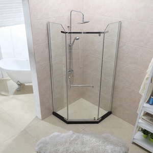 <span class=keywords><strong>Box</strong></span> <span class=keywords><strong>Doccia</strong></span> Esagonale ad Angolo con Vetro Temperato da 8mm, Cabina <span class=keywords><strong>Doccia</strong></span> a Diamante - Product Image 3