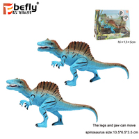 Juguete de Dinosaurio Tiranosaurio Rex y Espinosaurio en Frasco Móvil, Mini Figura de PVC