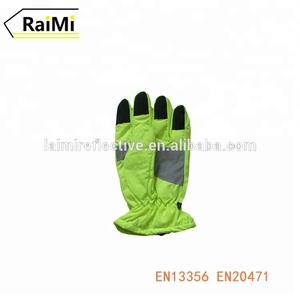 Nuova Invenzione Leggero Riflettore Arancione Del Motociclo Guanto Guanto di Lavoro di Sicurezza di Protezione - Product Image 5