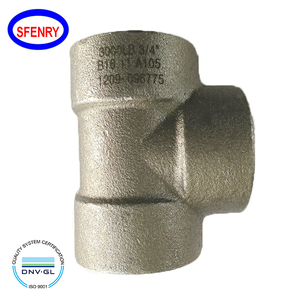 Sfenry Hochdruck anschluss Geschmiedeter Kohlenstoffs tahl A105 <span class=keywords><strong>3000LBS</strong></span> Socket Welding Tee - Product Image 3