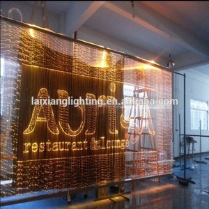 2015 Zhongshan cortina de luz de fibra de iluminación llevado <span class=keywords><strong>restaurante</strong></span> de <span class=keywords><strong>la</strong></span> pared <span class=keywords><strong>la</strong></span> luz decorativa óptica con mando <span class=keywords><strong>a</strong></span> dista - Product Image 2