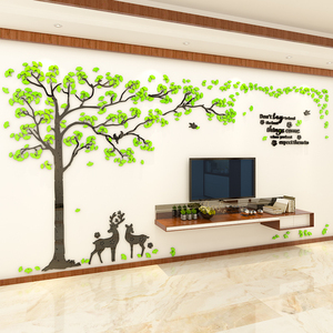 Adesivo Murale Decorativo 3D in Acrilico Big Tree, Decorazione Fai-da-Te per la Casa - Product Image 1