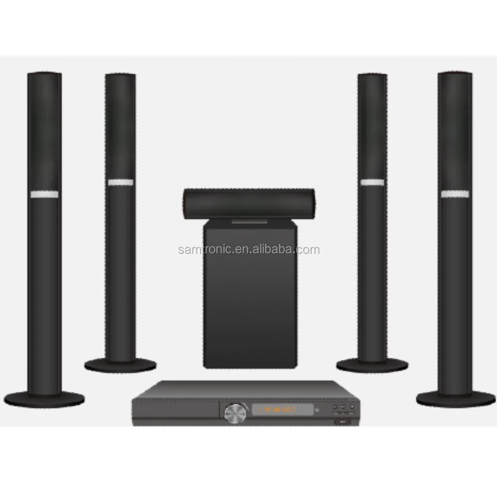 Samtronic High End 250W Dvd-speler 5.1 Kanaals Draadloze Toren Thuisbioscoop Speaker Systeem Met Karaoke Systeem HS-HT5108