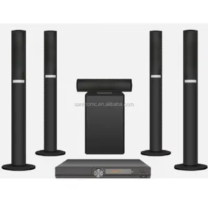 Samtronic-Sistema di altoparlanti home theater torre wireless con sistema karaoke, lettore DVD 250W di fascia alta, 5.1 canali, HS-HT5108