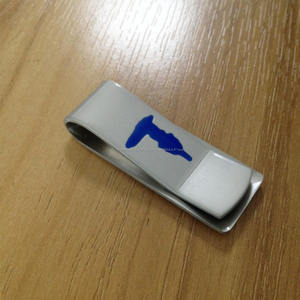 2016 En Gros <span class=keywords><strong>promotion</strong></span> émail logo pinces à billets en métal - Product Image 3