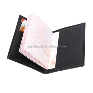 Noir Pas Cher PU <span class=keywords><strong>Faux</strong></span> Cuir Couverture Du <span class=keywords><strong>Passeport</strong></span> NOUS <span class=keywords><strong>Passeport</strong></span> Couverture Voyage Portefeuille En Cuir - Product Image 5