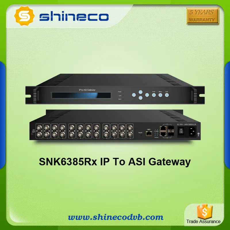 Chinese Price Broadcasting DTV Gateway IP to ASI Converter