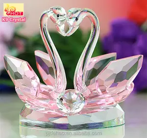 Modische Neu Benutzerdefinierte Klar Transparente Kristall Schwan Für Hochzeit Souvenirs