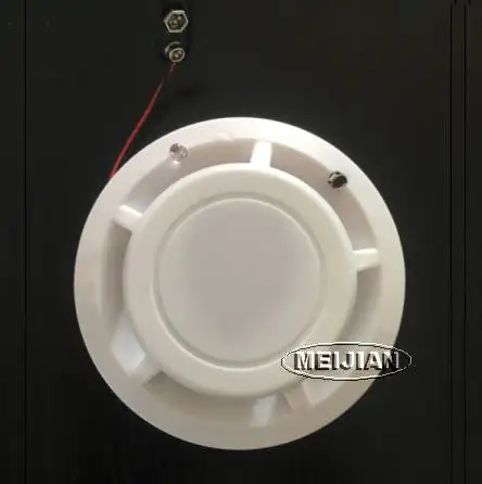Alarme de fumaça alarme detector de incêndio operado por bateria 9V amplamente utilizado de alta sensibilidade de alta qualidade