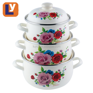 3 Cái Thổ Nhĩ Kỳ Men Hầm <span class=keywords><strong>COOKWARE</strong></span> <span class=keywords><strong>SET</strong></span> 16-20CM - Product Image 2