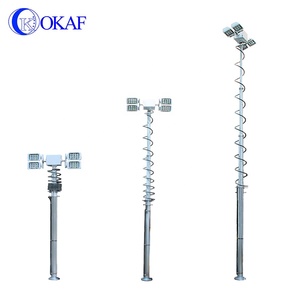 5M 6M 7M 8M 9m 10m điện thoại di động khí nén mast ánh sáng cực Led cao mast chiếu sáng tháp cho xe cứu hỏa - Product Image 3
