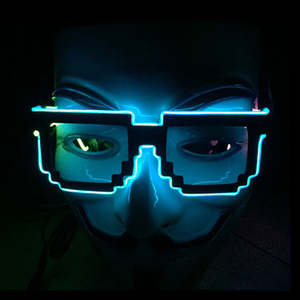 Partie Approvisionnement EL Fil Lunettes Lumineuses Led Mosaique Design Lunettes De Soleil Clignotantes