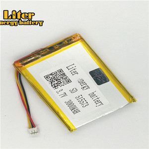 Socket 2.0-3 P 3.7 V 515573 3000 mah lipo battery Rechargeable solar li ion polymer lithium battery with PCM - Product Image 3