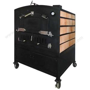 Bakery Equipment Commercial Middle <span class=keywords><strong>2</strong></span>-Layer Wood Fired Pizza Oven For Sale - Product Image 4