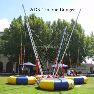 Colchoneta de salto de EE. UU. y tubo de acero galvanizado 4 en un trampolín Bungee, Bungee móvil, venta de trampolín bungee - Product Image 1