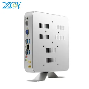 XCY Mini Pc Sản Xuất Core I7 7500U 4K HTPC Mini Máy Tính I7 VGA 300M WiFi Gigabit Ethernet 6 * USB