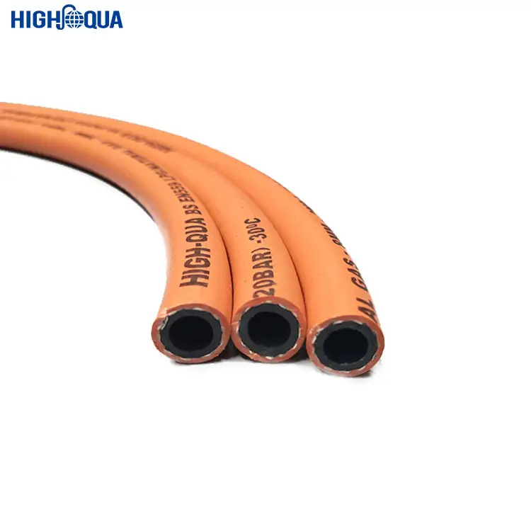 Factory Price Orange Flexible Natural Rubber LPG Gas Hose With High Pressure