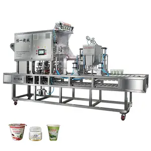 Máquina de enchimento de copo de plástico, máquina de enchimento de molho de mel da gelatina automática, preço de fábrica