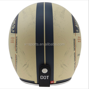 Torc Ece 22.06 Được Phê Duyệt Cổ Điển Retro Xe Máy Mũ Bảo Hiểm Máy Bay Phản Lực Phong Cách Xe Máy Mũ Bảo Hiểm Cho Chopper Xe Đạp - Product Image 3