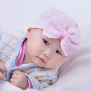 批发小婴儿帽子，0-3个月新生婴儿帽子定制