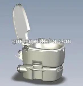 western plastic one piece portable toilet bowl for disabled people