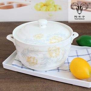 China <strong>Supplier</strong> <strong>Soup</strong> Tureen Bowls, White Ceramic <strong>Soup</strong> <strong>Warmer</strong> Tureen with Lid