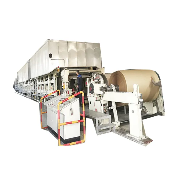 제조 공장에서 크래프트 라이너 보드 종이 기계를 만드는, 작은 폐기물 종이 재활용 기계