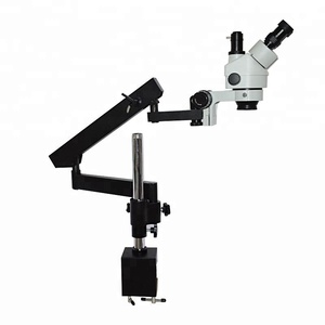 China Articulating Pillar Clamp Stand Stereo Zoom Jewelry Microscope - Product Image 1