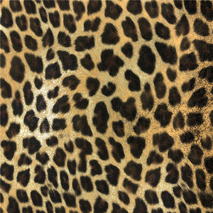 Cuero Sintético <span class=keywords><strong>de</strong></span> PVC Reciclado con Estampado <span class=keywords><strong>de</strong></span> Leopardo para Tarjetas y Tableros - Product Image 3