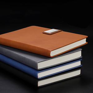 Juego de cuaderno A5 personalizado para estudiantes, Bloc de notas magnético, planificador de bolsillo con hebilla, portalápices, Funda de cuero PU, caja de regalo incluida - Product Image 6
