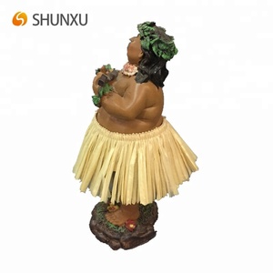 Résine en gros <span class=keywords><strong>voiture</strong></span> pièces de décoration hula girl poupée <span class=keywords><strong>figurine</strong></span> - Product Image 4