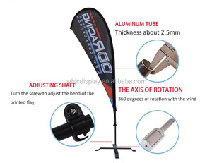 2022 tốt nhất bán mùa hè Giọt Nước Mắt dao bãi biển cờ 3X5FT tùy chỉnh quảng cáo <span class=keywords><strong>3M</strong></span> 5m Cờ biểu ngữ - Product Image 4