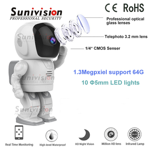 Seguridad casera elegante 1.3M ayuda 64G robusteza cámara sin hilos del IP del wifi - Product Image 4