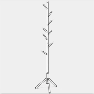 Assessed Supplier <strong>Coat</strong> Hanger <strong>Stand</strong>, Hotselling High Quality <strong>Wooden</strong> <strong>Coat</strong> Rack - Product Image 3