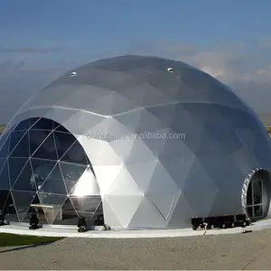 Прочная конструкция, стальная полусфера, большая выставочная геодезическая купольная палатка для мероприятий