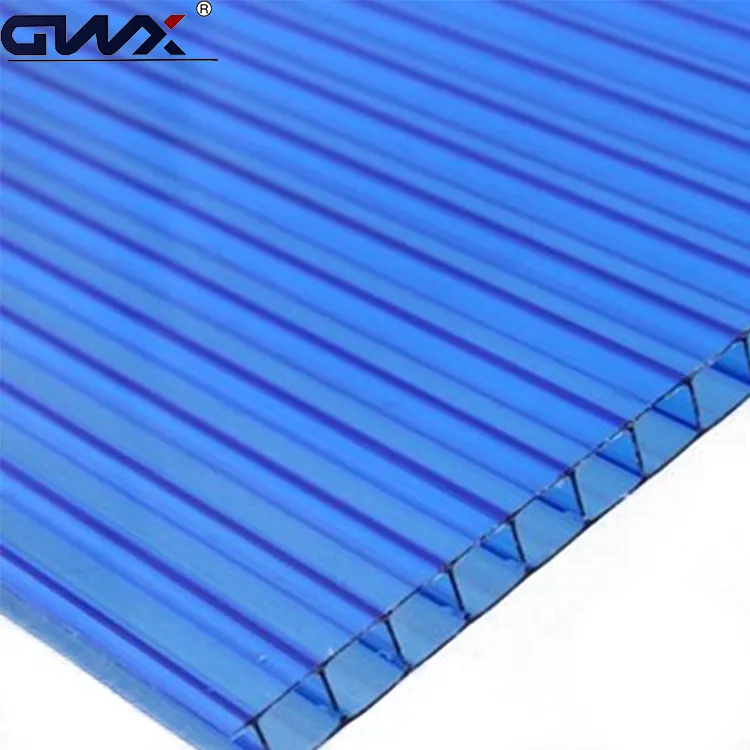 6mm Oberlicht Blau Makro lon 100% Virgin Material Kunststoff Polycarbonat Solar panel