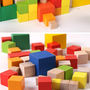 Math <strong>Learning</strong> Tools Kids Playing <strong>Wooden</strong> Block <strong>Colorful</strong> <strong>Cube</strong> - Product Image 6