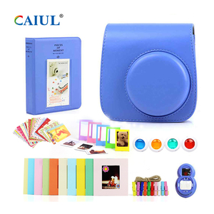 Paquete de Accesorios Clásicos para Cámara Fujifilm <span class=keywords><strong>Instax</strong></span> <span class=keywords><strong>Mini</strong></span> 8 / <span class=keywords><strong>Mini</strong></span> <span class=keywords><strong>9</strong></span>, Juego de Bolsa para Cámara Azul Hielo - Product Image 6