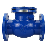 Clapet anti-retour manuel à soufflet oscillant en fonte, à bride, DN80 PN16, 6 pouces, avec joint en caoutchouc, à fermeture douce, pour eau, modèle basse température W-002