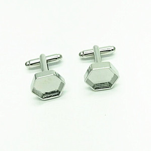 Hexágono diseño al por mayor base de la mancuerna en latón para la inserción de madera - Product Image 2