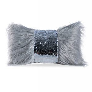 Molotu 2019 vendita calda pelliccia cusions magia sequin cuscino - Product Image 5