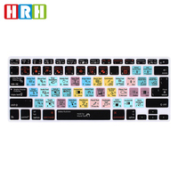 Ado Be Illustrator AI Hotkeys Silicone clavier peau protecteur pour macbook 13 15 ordinateur portable russe clavier couverture