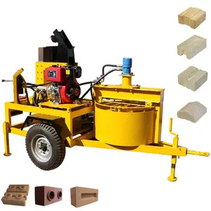 Very profitable business M7MI diesel engine hydraulic movable manufacturers interlocking clay brick production in south africa