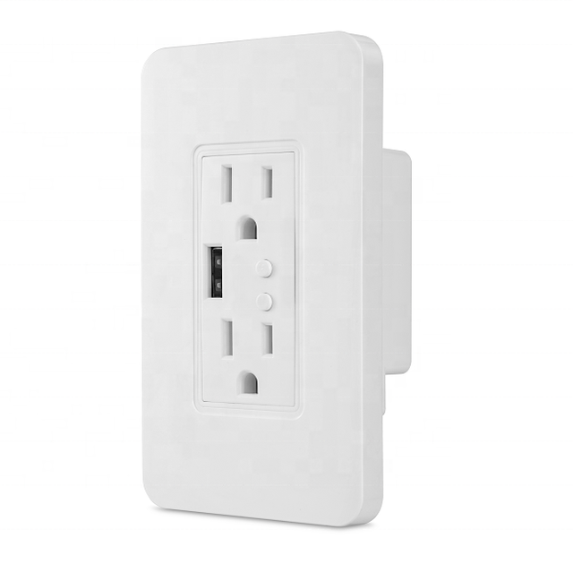 2023 High Quality WiFi Smart US Version Wall Socket for Home and Office Appliance PST-PS-1607